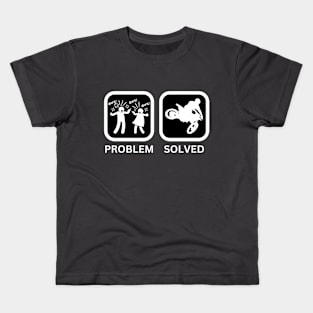 Problem solved motocross Kids T-Shirt